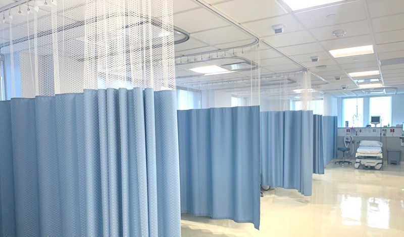 Blue Hospital Curtains